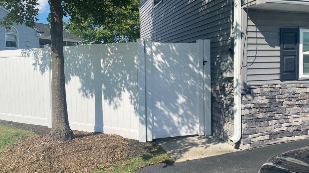 6 foot solid white privacy vinyl