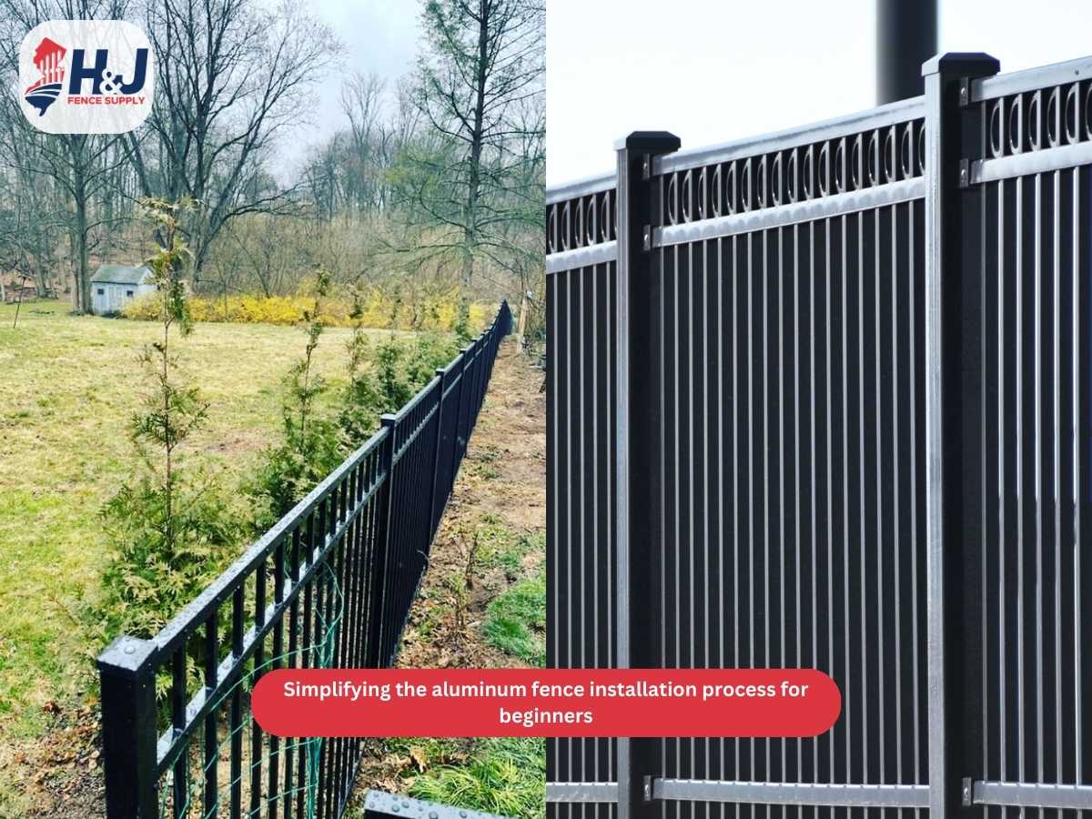 aluminum fence installation process for beginners